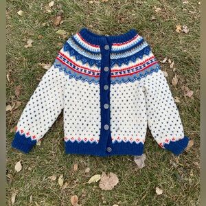 Vintage Fair Isle Wool Toddler Sweater